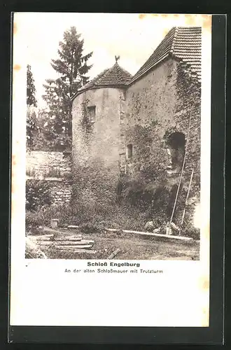 AK Engelburg, Schloss, Alte Schlossmauer mit Trutzturm