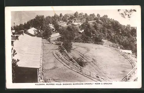 AK Kuldana, Murree Hills, Showing Barracks orderly Room & Ground