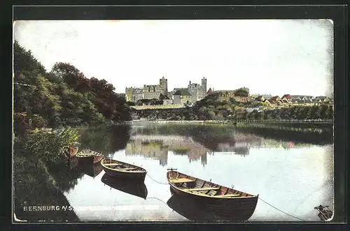 AK Bernburg a/S., Schloss vom Kesselbusch gesehen