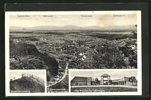 AK Oberotterbach, Ruine Gutenberg, Das Weintor bei Schweigen