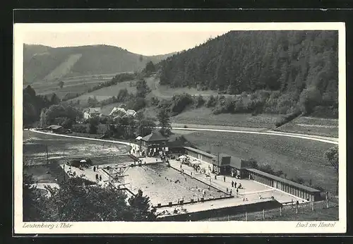 AK Leutenberg / Thür., Freibad im Ilmtal