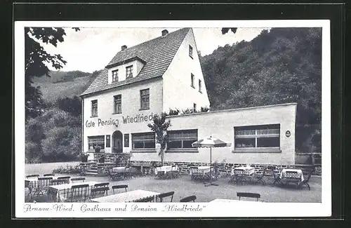 AK Arnsau-Wied, Gasthaus und Pension Wiedfriede