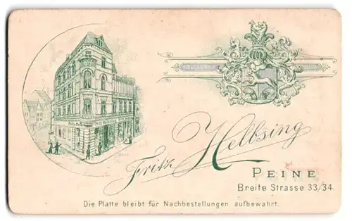 Fotografie Fritz Helbsing, Peine, Breite Str. 33 /34, Ansicht Peine, Blick auf das Ateliershaus