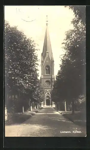 AK Limhamm, Allee mit Blick zur Kirche