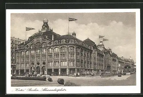 AK Berlin, Kaufhaus Hertie am Alexanderplatz