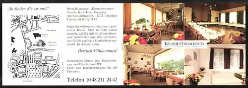 Klapp-AK Itzehoe, Hotel-Restaurant Klosterbrunnen