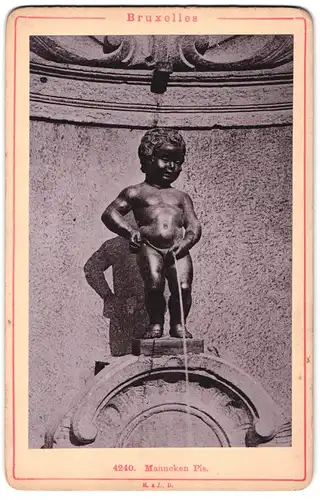 Fotografie Römmler & Jonas, Dresden, Ansicht Bruxelles, Manneken Pis