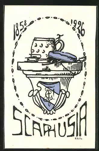 AK Schaffhausen, Studentenwappen der Scaphuisa 1926