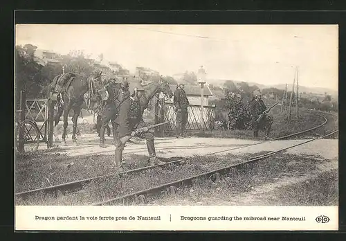 AK Nanteuil, Greve Generale des Chemins de Fer, Dragon gardant la voie ferree