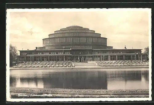 AK Breslau, Blick zur Jahrhunderthalle