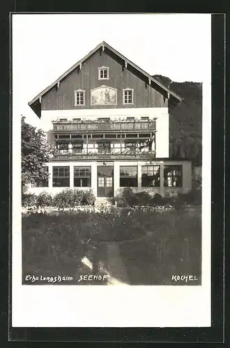 Foto-AK Kochel, Hotel-Erholungsheim Seehof