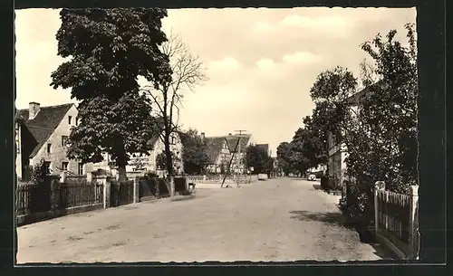 AK Schmannewitz i. Sa., Blick in die Torgauer Strasse