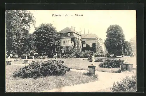 AK Pulsnitz i. Sa., am Schloss