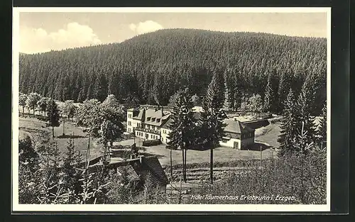 AK Erlabrunn / Erzgeb., Blick auf das Hotel Täumerhaus