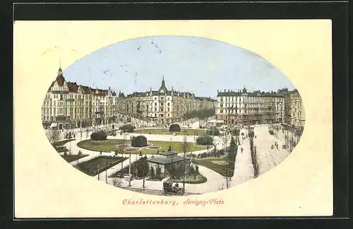 AK Berlin-Charlottenburg, Blick auf den Savigny-Platz