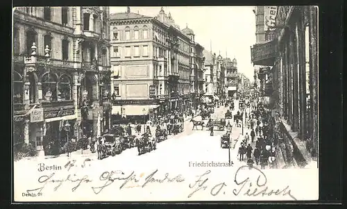 AK Berlin, Friedrichstrasse, Ecke Jägerstrasse