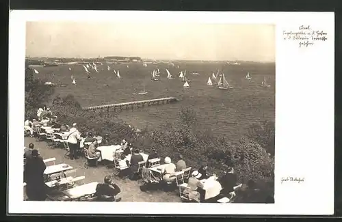 AK Kiel, Segelfregatta a. d. Hafen v. d. Bellevue Terrasse