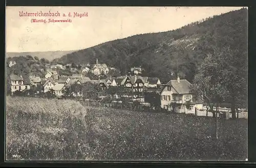 AK Unterreichenbach / Nagold, Gesamtansicht