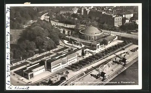 AK Düsseldorf, Reichswirtschaftsmuseum und Planetarium