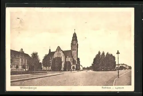 AK Wittenberge, Rathaus und Lyzeum