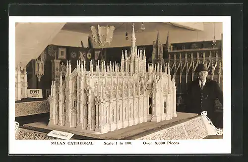 AK Modellbau, Milan Cathedral, Scale 1 in 100 over 8000 Pieces