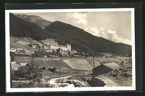 AK Disentis, Bahnhof und Kloster