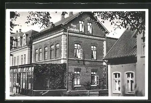 AK Borkum, Hotel Haus Scharphuis, Hindenburgstrasse 78