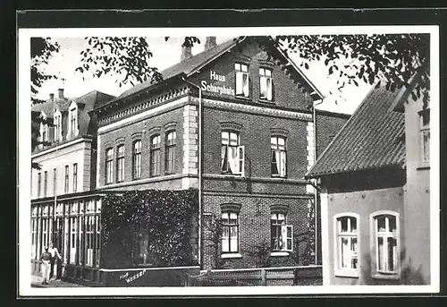 AK Borkum, Hotel Haus Scharphuis, Hindenburgstrasse 78