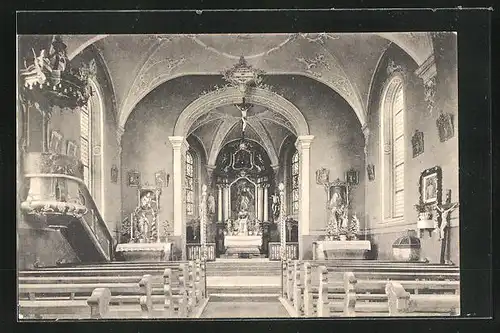 AK Schwaningen, Pfarrkirche, Innenansicht