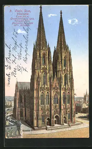 AK Köln, Dom und Ortspartie