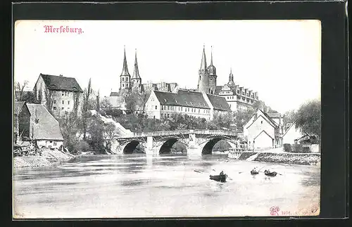 AK Merseburg, Schloss und Brücke