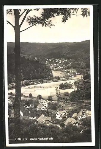 AK Unterreichenbach, Blick über den Luftkurort