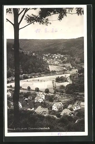 AK Unterreichenbach, Blick über den Luftkurort