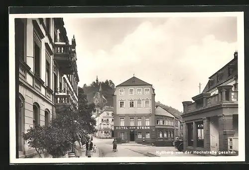 AK Kyllburg, Hotel zum Stern von der Hochstrasse aus gesehen