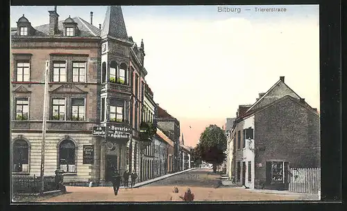 AK Bitburg, Gasthaus Bavaria, Trierer Strasse