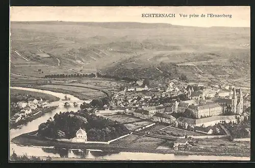 AK Echternach, Vue prise de l`Ernzerberg