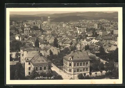 AK Gablonz / Jablonec Nad Nisou, Blick auf Stadt