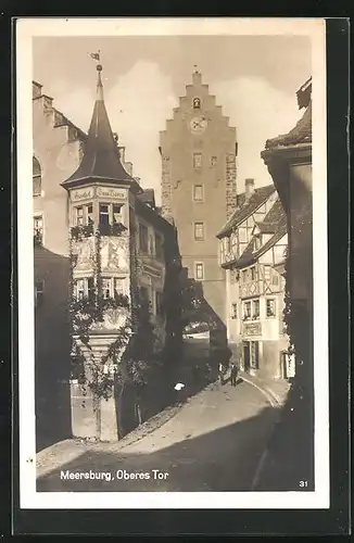 AK Meersburg, Strassenpartie zum oberen Tor