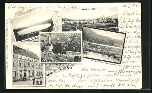 AK Gillenfeld /Eifel, Hotel Zillgen, Holzmaar, Strohner Schweiz, Pulvermaar