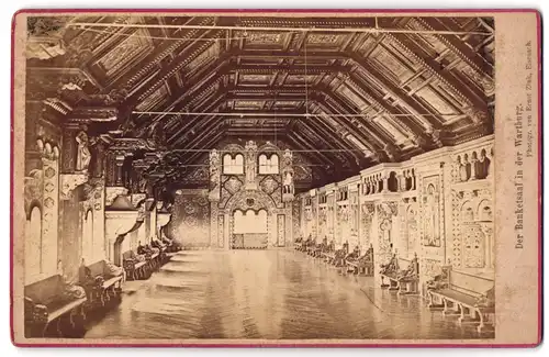 Fotografie Ernst Zink, Eisenach, Ansicht Eisenach, Banketsaal in der Wartburg