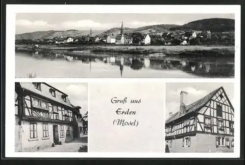 AK Erden / Mosel, Ortsansicht, Fachwerkhäuser