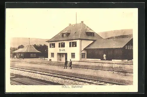 AK Boll, am Bahnhof