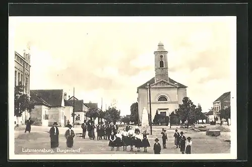 AK Lutzmannsburg, Kirche und Hauptplatz