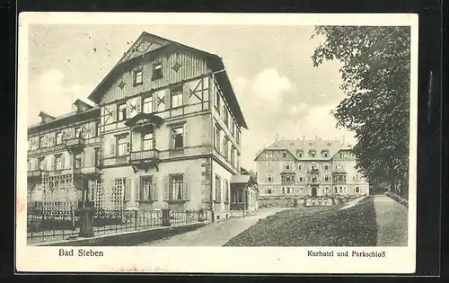 AK Bad Steben, Kurhotel und Parkschloss