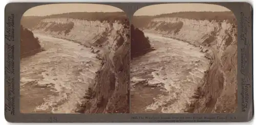 Stereo-Fotografie Underwood & Underwood, New York, Ansicht Niagara Falls / NY, Whirpool Rapids