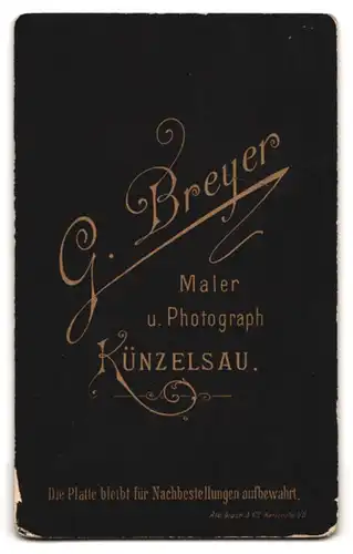 Fotografie G. Breyer, Künzelsau, Portrait zwei kleine Mädchen in hübschen Kleidern