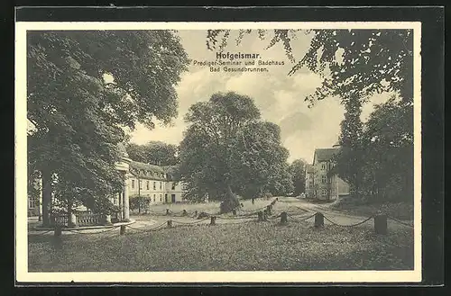 AK Hofgeismar, Prediger-Seminar und Badehaus Bad Gesundbrunnen