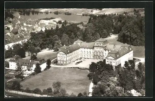 AK Kleinheubach /Main, Schloss im Park aus der Vogelschau