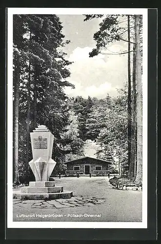 AK Heigenbrücken, am Pollasch-Denkmal