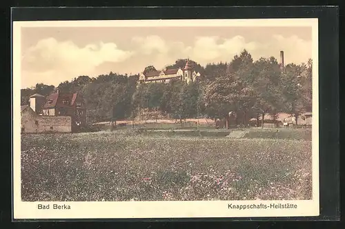 AK Bad Berka, Blick auf die Knappschafts-Heilstätte